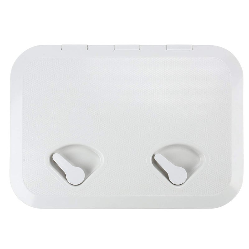 Amarine Made 17-1/4"X12-3/8 Boat Hatch, Rectangle Marine Hatch Cover, Sturdy Marine Storage Hatchs, Weatherproof Boat Deck Lid with 180 Lid Hinge for Boats (White) - Image 2